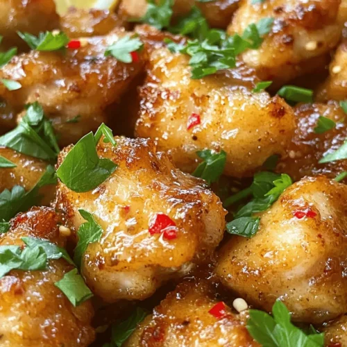 Garlic Butter Chicken Bites are the perfect blend of simplicity and flavor, making them an ideal choice for busy weeknights, family gatherings, or even elegant dinner parties. This dish showcases the tender juiciness of chicken combined with the rich, savory notes of garlic and butter, resulting in a meal that's not only satisfying but also incredibly delicious. The allure of this recipe lies not only in its taste but also in its versatility; chicken, being a universally loved protein, can be prepared in countless ways, but few match the quick and delightful experience of garlic butter chicken bites.