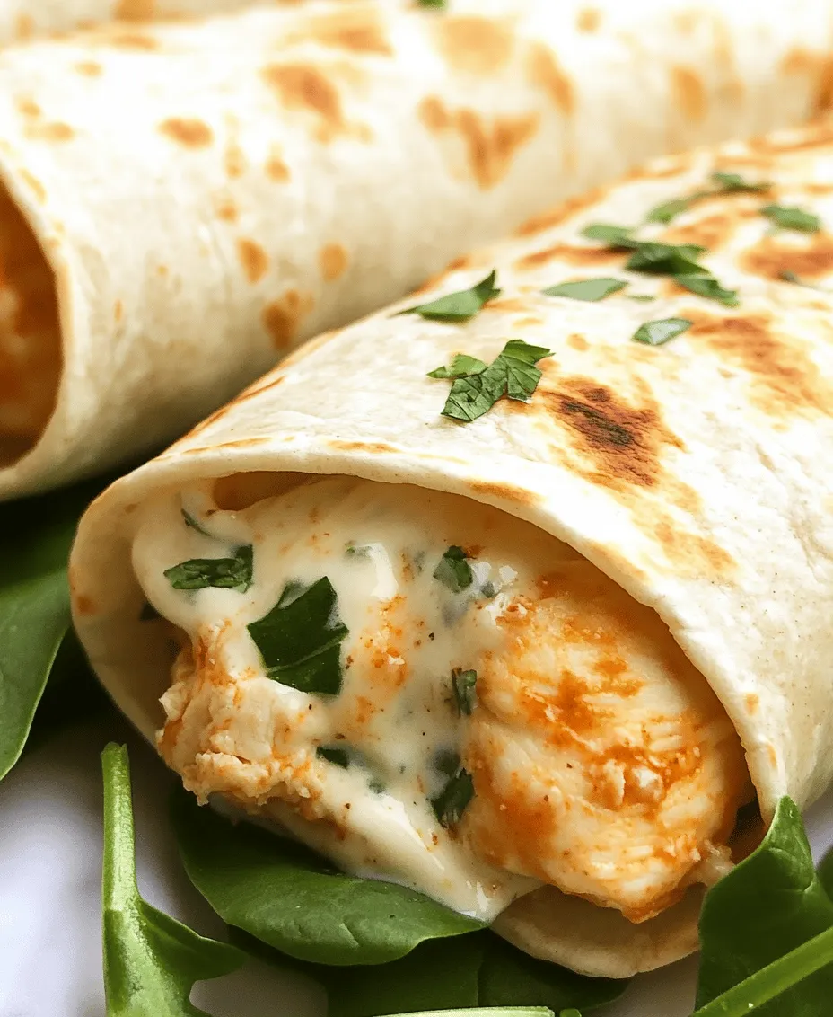 When it comes to quick and satisfying meals, few dishes can compete with the deliciousness of Cheesy Garlic Chicken Wraps. This recipe is a perfect embodiment of comfort food, combining the rich flavors of garlic, melted cheese, and tender chicken, all enveloped in a warm, soft wrap. Whether you're a busy parent seeking a meal that pleases the whole family or a working professional looking for a satisfying lunch option, these wraps deliver on all fronts.