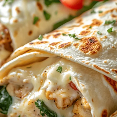 When it comes to quick and satisfying meals, few dishes can compete with the deliciousness of Cheesy Garlic Chicken Wraps. This recipe is a perfect embodiment of comfort food, combining the rich flavors of garlic, melted cheese, and tender chicken, all enveloped in a warm, soft wrap. Whether you're a busy parent seeking a meal that pleases the whole family or a working professional looking for a satisfying lunch option, these wraps deliver on all fronts.