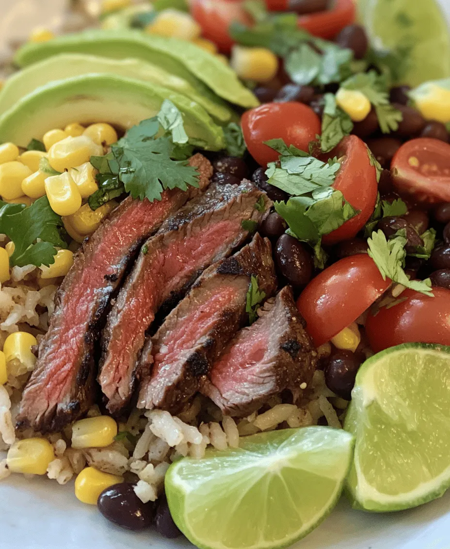 The Ultimate Steak Bowl Feast is more than just a meal; it’s an experience that combines vibrant flavors, wholesome ingredients, and culinary creativity all in one bowl. This dish is perfect for any occasion – whether you’re preparing a quick lunch, hosting a dinner for friends, or celebrating a special event, the steak bowl is ready to impress. The heart of this recipe lies in its rich, marinated flank steak, complemented by a colorful array of fresh vegetables, grains, and toppings that come together to create a satisfying and nutritious feast.
