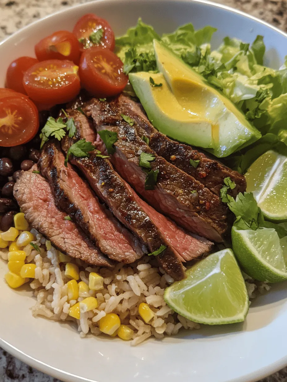 The Ultimate Steak Bowl Feast is more than just a meal; it’s an experience that combines vibrant flavors, wholesome ingredients, and culinary creativity all in one bowl. This dish is perfect for any occasion – whether you’re preparing a quick lunch, hosting a dinner for friends, or celebrating a special event, the steak bowl is ready to impress. The heart of this recipe lies in its rich, marinated flank steak, complemented by a colorful array of fresh vegetables, grains, and toppings that come together to create a satisfying and nutritious feast.