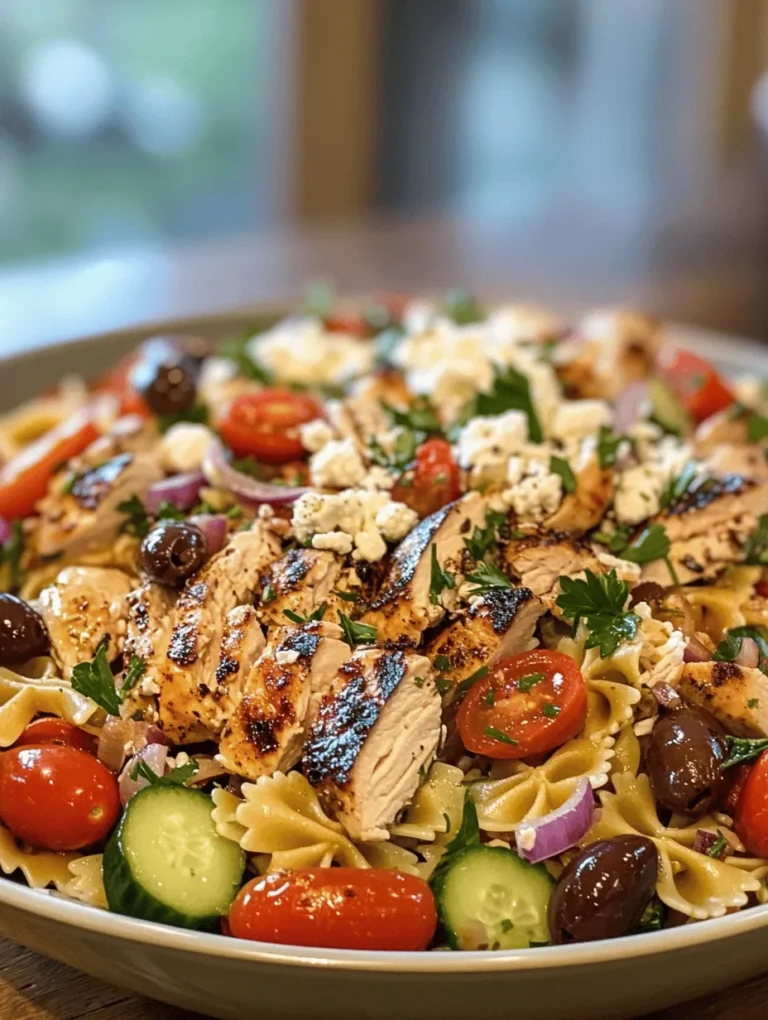 To create an unforgettable Mediterranean Chicken Pasta Salad, it’s essential to understand the key ingredients that contribute to the dish’s flavor and nutritional profile. Here’s a closer look at what makes this salad so special.