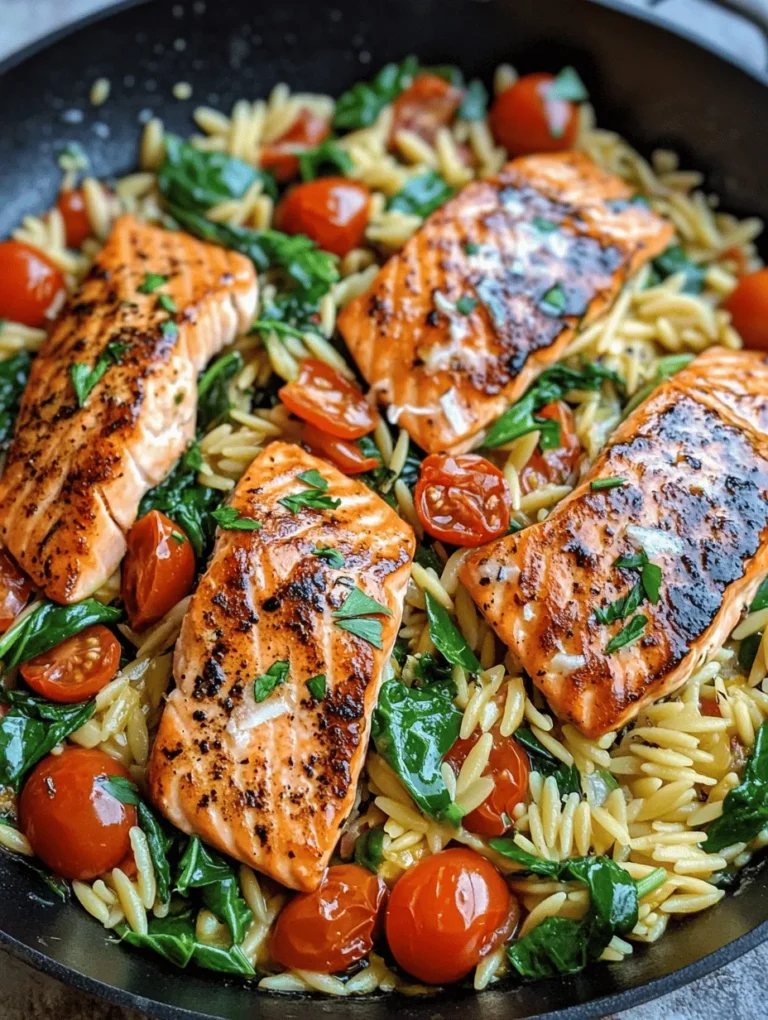 If you're on the hunt for a quick, delicious, and nutritious meal that brings a burst of flavor to your dinner table, look no further than this One Skillet Salmon with Lemon Orzo recipe. This dish is not only visually appealing with its vibrant colors but also offers a delightful combination of textures and tastes that will impress even the most discerning palates. As life gets busier and our schedules fill up, one-skillet meals have become increasingly popular. They simplify cooking and cleanup while delivering on flavor and nutrition.