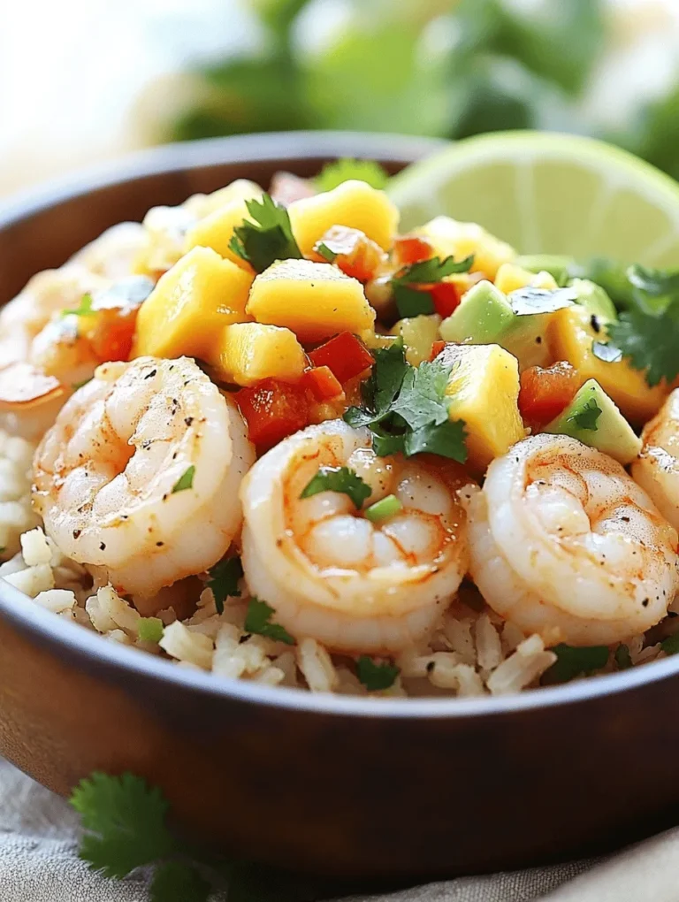 If you're looking for a nutritious and visually appealing meal that bursts with flavor, look no further than Shrimp and Avocado Bowls with Mango Salsa and Lime-Chili Sauce. This vibrant dish brings together succulent shrimp, creamy avocado, and zesty mango salsa, all drizzled with a tangy lime-chili sauce that elevates the dish to a new level of culinary delight. Whether you're preparing a weeknight dinner or hosting a gathering, these bowls are sure to impress with their delightful combination of textures and tastes.