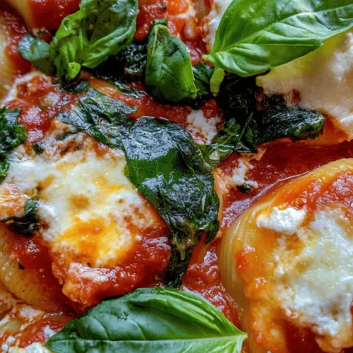 When it comes to comfort food, few dishes can rival the heartwarming allure of stuffed pasta shells. These delightful creations, typically filled with savory mixtures and baked in a rich sauce, have garnered a reputation for being not just delicious but also incredibly satisfying. Among the myriad of fillings available, a combination of spinach and ricotta stands out for its balance of health and flavor, making it a perfect option for family dinners or meal prep. This recipe for Easy Spinach and Ricotta Stuffed Shells is designed to cater to both novice cooks and seasoned chefs alike, demonstrating that creating a wholesome and indulgent meal doesn't have to be complicated.