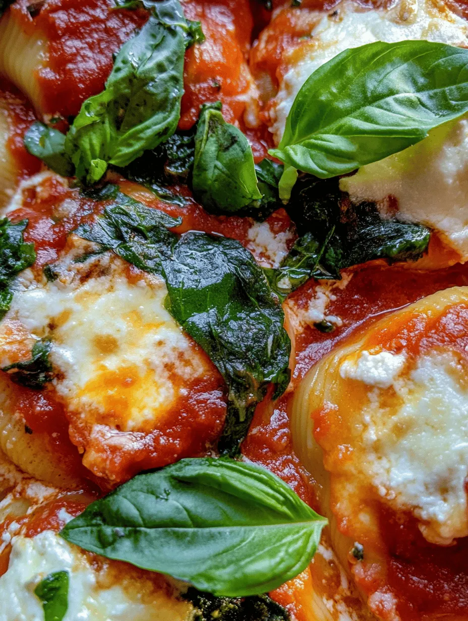 When it comes to comfort food, few dishes can rival the heartwarming allure of stuffed pasta shells. These delightful creations, typically filled with savory mixtures and baked in a rich sauce, have garnered a reputation for being not just delicious but also incredibly satisfying. Among the myriad of fillings available, a combination of spinach and ricotta stands out for its balance of health and flavor, making it a perfect option for family dinners or meal prep. This recipe for Easy Spinach and Ricotta Stuffed Shells is designed to cater to both novice cooks and seasoned chefs alike, demonstrating that creating a wholesome and indulgent meal doesn't have to be complicated.