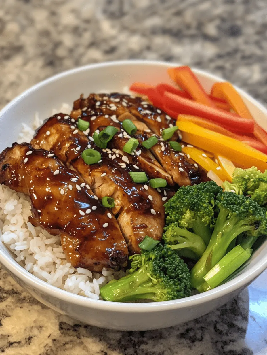 The Teriyaki Chicken Rice Bowl is a beloved dish that has made its way into the hearts and homes of many across the globe. With its vibrant flavors and enticing aroma, this dish brings a delightful taste of Japanese cuisine right to your kitchen. The combination of tender chicken coated in a luscious, sweet-savory glaze served over a bed of fluffy rice creates a satisfying meal that is perfect for a busy weeknight dinner or a festive family gathering.