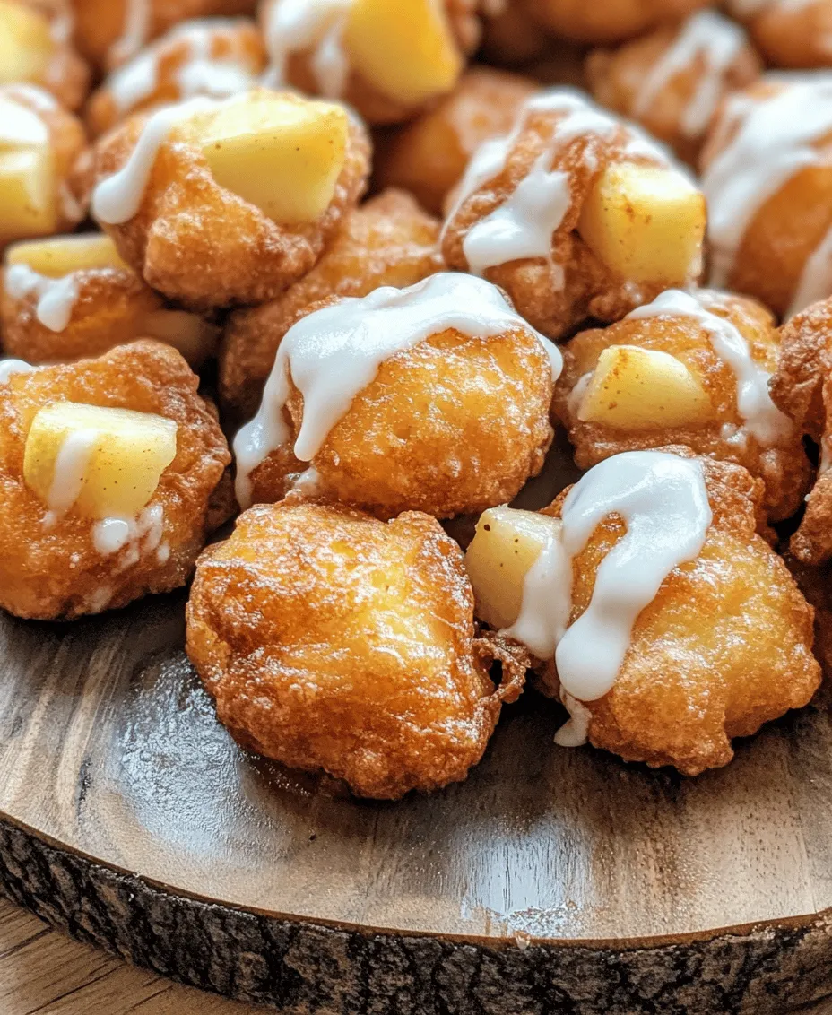 If you're a fan of sweet treats that pack a punch of flavor, then Apple Fritter Bites Delight is the perfect recipe for you. These delightful bite-sized morsels offer a modern twist on the beloved classic apple fritter. With their tender, fluffy centers and a crispy exterior, these fritter bites are an irresistible combination of sweet, spiced apple goodness. Each bite delivers a burst of flavor that will remind you of cozy autumn days, making them an ideal treat for any occasion.