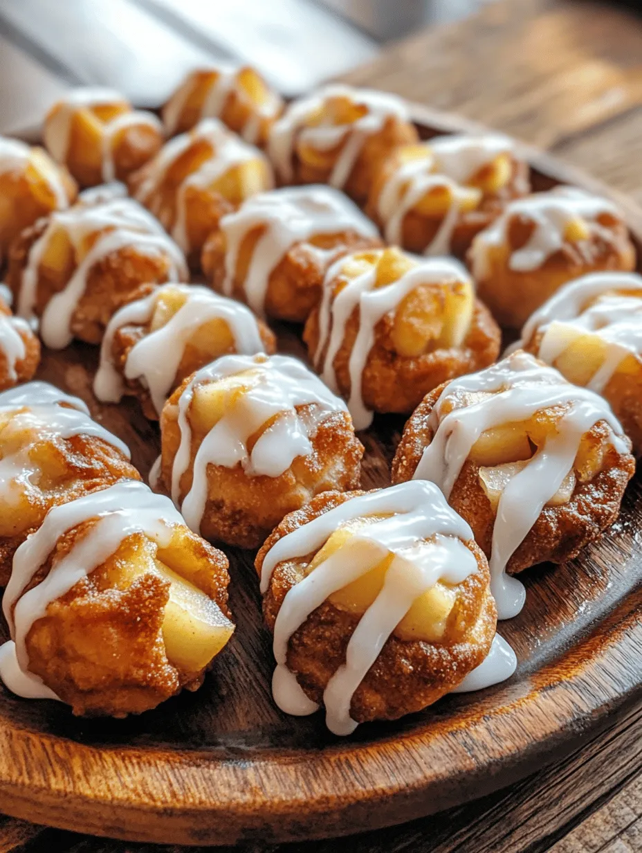 If you're a fan of sweet treats that pack a punch of flavor, then Apple Fritter Bites Delight is the perfect recipe for you. These delightful bite-sized morsels offer a modern twist on the beloved classic apple fritter. With their tender, fluffy centers and a crispy exterior, these fritter bites are an irresistible combination of sweet, spiced apple goodness. Each bite delivers a burst of flavor that will remind you of cozy autumn days, making them an ideal treat for any occasion.