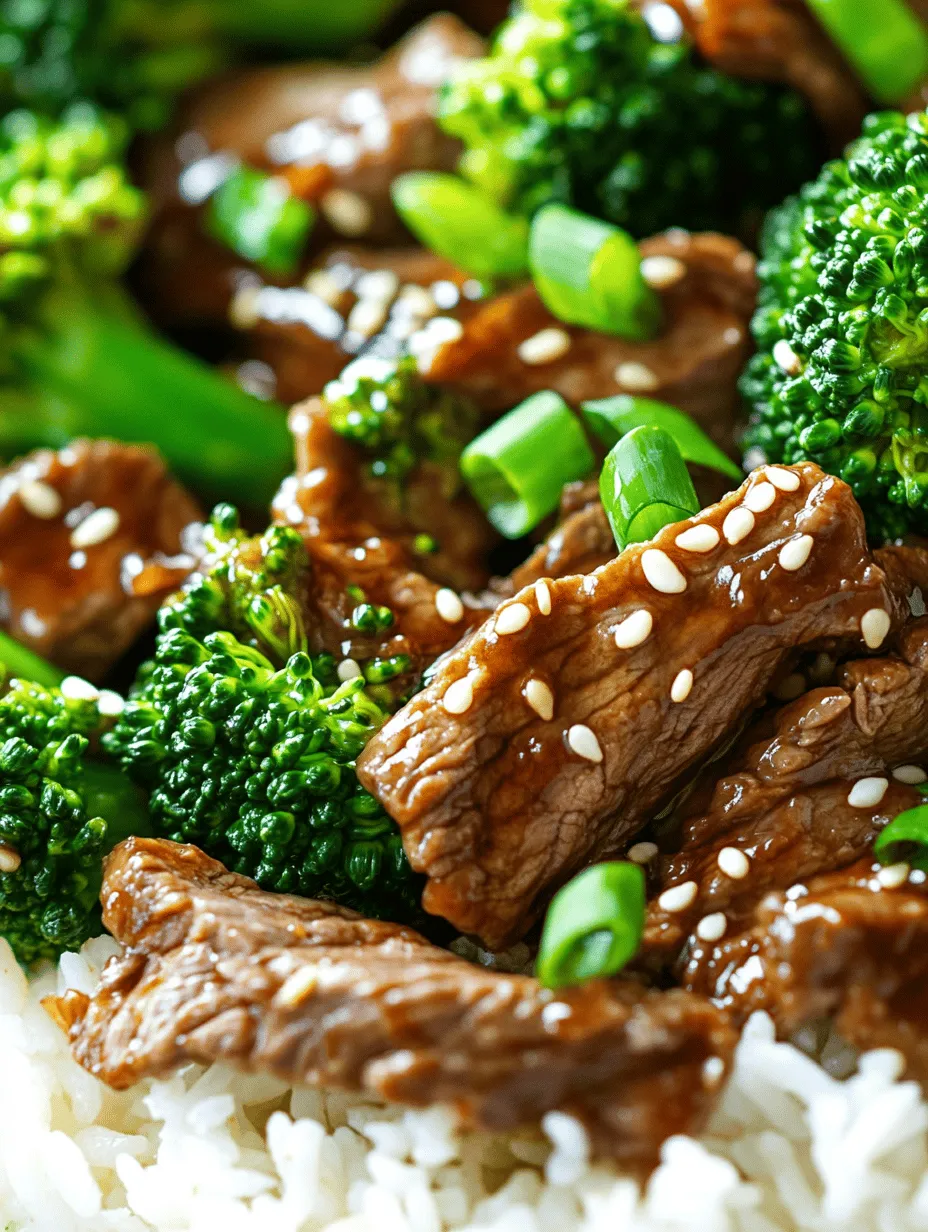 Sizzling Beef & Broccoli Delight is a beloved dish that has captured the hearts and palates of food lovers worldwide. This classic stir-fry, rooted in Asian cuisine, stands out not only for its vibrant colors but also for its incredible balance of flavors and textures. Tender pieces of flank steak combined with crisp, green broccoli create a mouthwatering experience that delights the senses. The dish is often served steaming hot, with the sizzling sound enticing diners right from the kitchen.