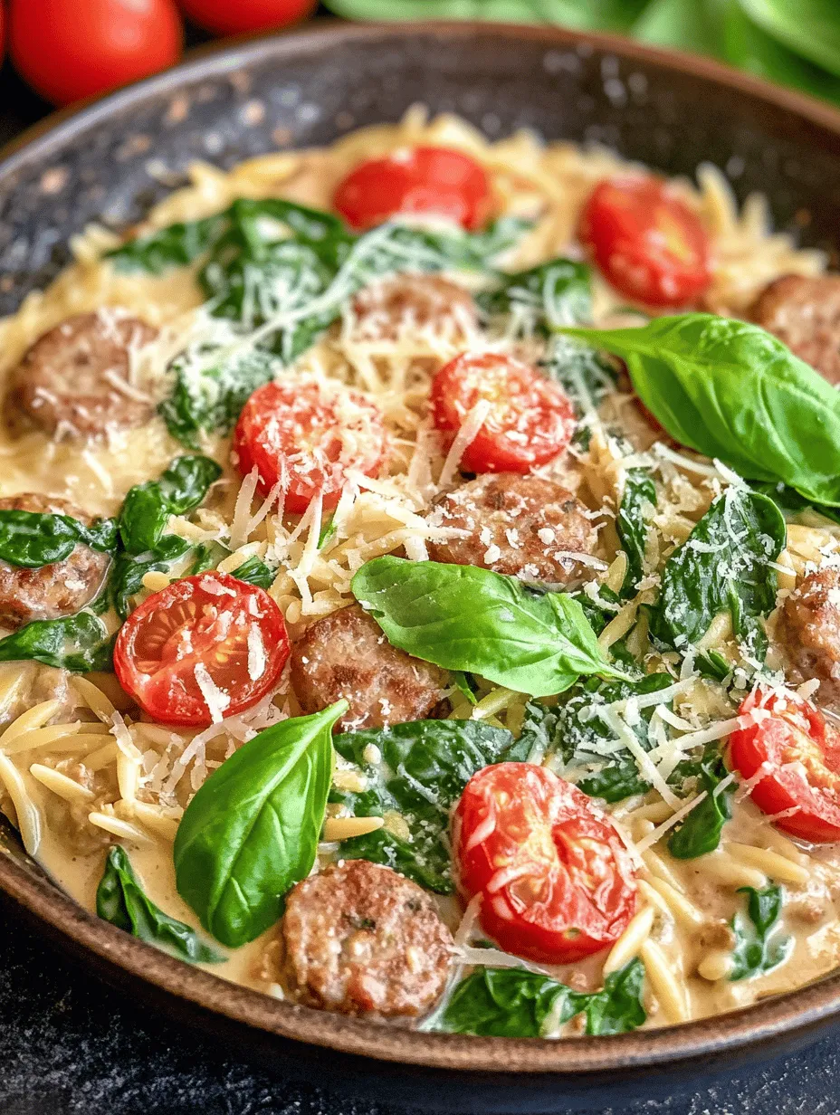 In the hustle and bustle of modern life, home cooks are increasingly turning to the convenience and simplicity of one-pan meals. These dishes not only save time but also minimize cleanup, making them a go-to solution for busy weeknights or casual gatherings. If you find yourself juggling work, family, and social commitments, the right recipe can make all the difference—and what better option than a creamy, delicious dish that comes together effortlessly? Enter the Creamy Chicken Sausage Orzo Skillet, a delightful medley of flavors and textures that offers a satisfying meal without the fuss.