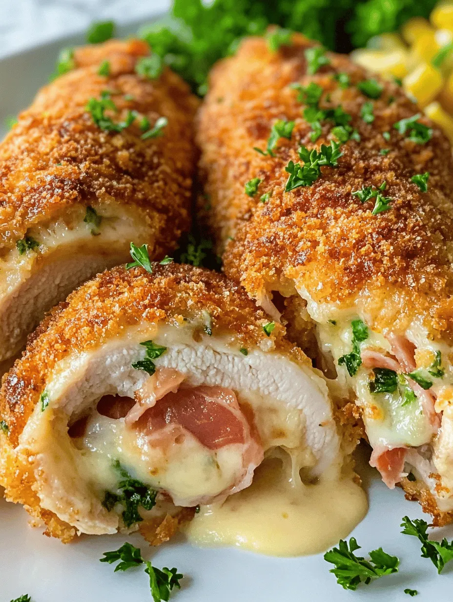 Chicken Cordon Bleu is more than just a dish; it’s a culinary classic that combines the delightful flavors of tender chicken, savory ham, and creamy cheese into a beautifully presented meal. Originating from Switzerland, the term "Cordon Bleu" translates to "blue ribbon," often associated with exceptional quality in cooking. This dish has garnered popularity worldwide, becoming a staple on restaurant menus and a favored choice for home cooks looking to impress family and guests alike.