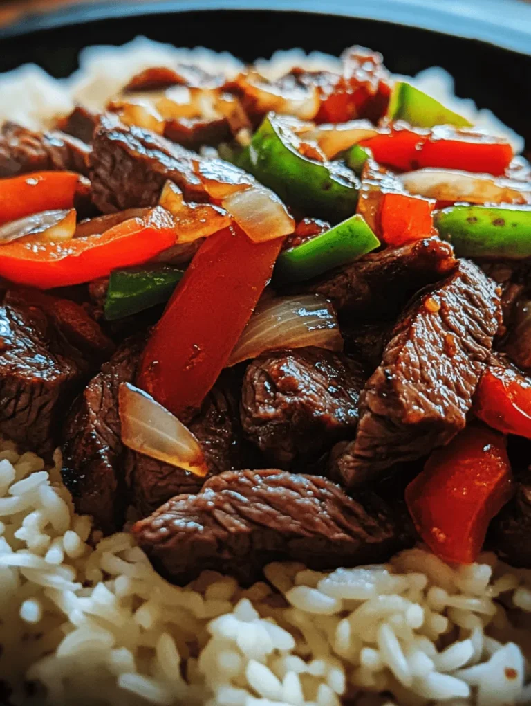 Sizzling Pepper Steak with Onions is not just a meal; it's an experience that brings together the rich, savory flavors of flank steak and the fresh, vibrant crunch of vegetables in a delightful stir-fry. This dish is a favorite among food enthusiasts for its versatility and quick cooking time, making it an excellent choice for busy weeknights or a stunning dish to impress guests at dinner parties.