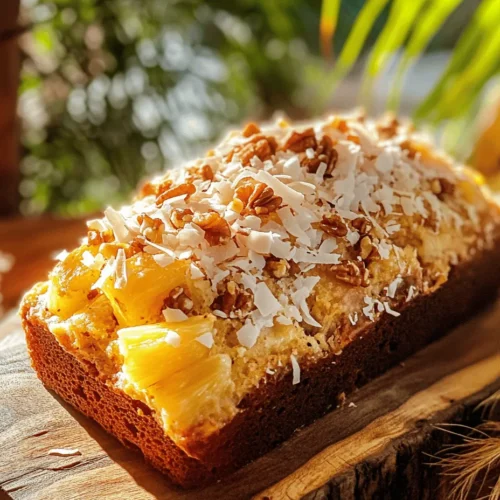 Banana bread is a beloved comfort food that has warmed hearts and kitchens for generations. With its moist texture and sweet, comforting flavor, it’s no wonder that this classic treat has found its way into the hearts (and stomachs) of many. Traditionally, banana bread is made with simple ingredients, allowing the rich sweetness of ripe bananas to shine through. However, today we're taking this classic to a whole new level with a delightful twist—introducing the "Tropical Paradise Banana Bread."