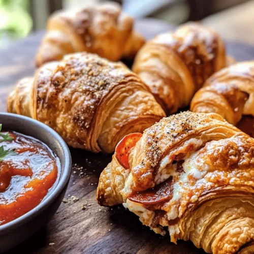 Imagine the delightful fusion of classic Italian flavors wrapped in warm, flaky pastry. The Mozzarella Pepperoni Croissant Rolls are not just a treat for the taste buds but also a feast for the eyes, making them an ideal addition to any gathering. Whether you’re hosting a lively party or enjoying a cozy family night, these rolls are a crowd-pleaser that even the novice cook can master. The recipe embraces the ever-growing trend of simple yet satisfying culinary creations, allowing you to whip up something impressive without spending hours in the kitchen.