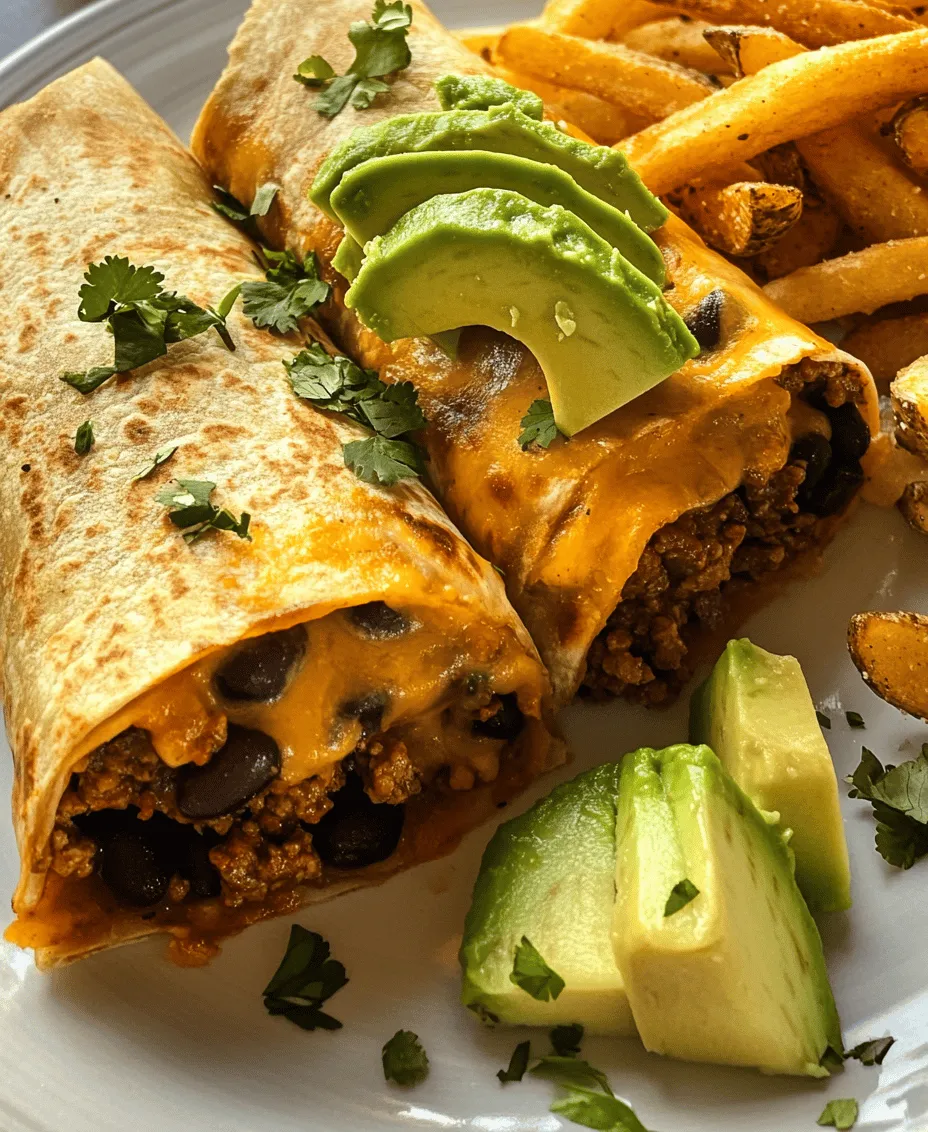 There's something uniquely satisfying about the experience of enjoying homemade comfort food. In the hustle and bustle of daily life, we often find ourselves yearning for a meal that not only fills our stomachs but also warms our hearts. Enter the Cheesy Beef Burritos served with Crispy Fries—a delightful combination that transforms a simple dinner into a memorable feast. This recipe embodies the joy of cooking at home, taking comfort food to new heights with a fusion of flavors and textures.