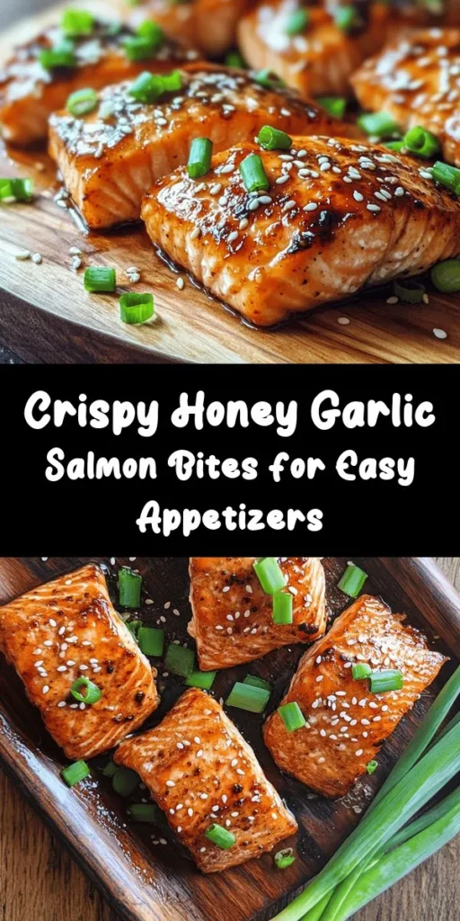 Looking for a delicious seafood dish that's both crispy and sweet? Try these Crispy Honey Garlic Salmon Bites! Made with perfectly seasoned salmon coated in a light, crunchy batter, then tossed in a savory honey garlic sauce, this recipe is a must-try. It's simple to prepare and ready in under 30 minutes—perfect for a quick weeknight dinner or an impressive appetizer for guests. Garnish with green onions and sesame seeds for the finishing touch!