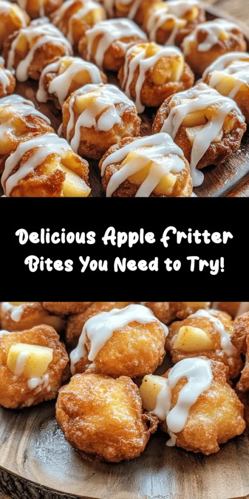 Indulge in these delicious Apple Fritter Bites that are perfect for any occasion! Made with fresh apples, a fluffy batter, and a sweet icing, these bite-sized treats are a delightful twist on a classic favorite. Fry them up to golden perfection and enjoy them warm for a delightful experience. With just 30 minutes of prep time, you'll have a scrumptious snack that's sure to impress family and friends. Try this easy recipe today!