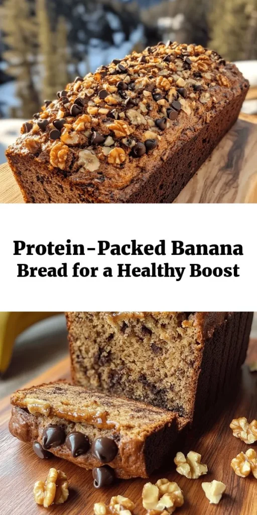 Looking for a delicious way to boost your protein intake? Try this Protein Power Banana Bread! Made with ripe bananas and wholesome ingredients, it's sweetened naturally with honey or maple syrup for a guilt-free treat. Packed with whole wheat flour, rolled oats, and protein powder, each slice offers about 10 grams of protein. Add in some nuts or dark chocolate chips for a delightful twist. Perfect for breakfast or a snack, this recipe is easy to make and irresistibly yummy!