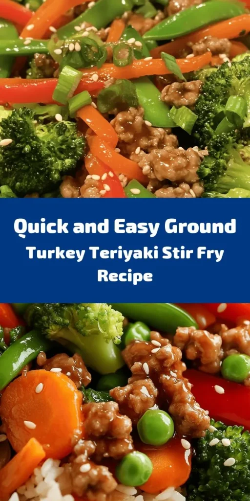 Elevate your weeknight dinner with this Ground Turkey Teriyaki Stir Fry! Packed with vibrant veggies like broccoli, bell peppers, and snap peas, this dish comes together in just 20 minutes. The savory teriyaki sauce, made with low-sodium soy sauce, honey, and ginger, adds a delicious twist. Serve it over rice or quinoa for a satisfying meal that the whole family will love. Quick, healthy, and oh-so-tasty!