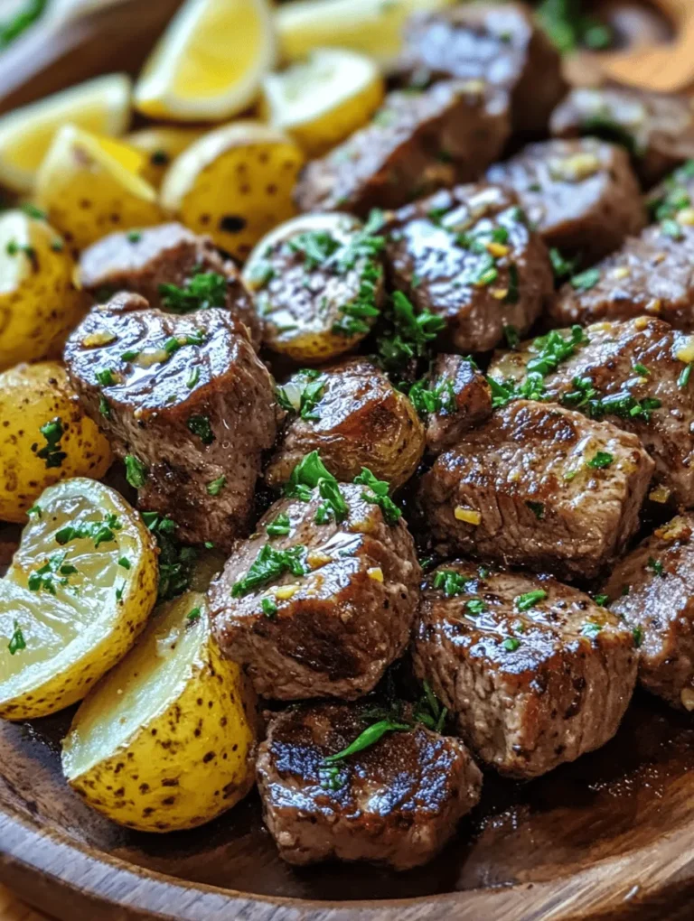 The rising popularity of Garlic Butter Steak Bites and Potatoes in home cooking is no surprise. This dish strikes a perfect balance between hearty ingredients and comforting flavors, making it suitable for various palates. Whether you’re a meat lover craving tender steak or a potato enthusiast who enjoys crispy yet creamy bites, this recipe caters to everyone’s taste.