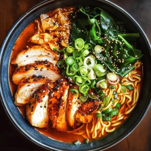 Ramen has captured the hearts and stomachs of food lovers around the globe, becoming a beloved staple that transcends cultural boundaries. Originally hailing from Japan, this flavorful noodle soup has evolved into a canvas for culinary creativity, allowing chefs and home cooks alike to experiment with various ingredients and cooking styles. Among the many interpretations of this classic dish, Fiery Chicken Ramen with Creamy Garlic Sauce stands out as a perfect balance of heat and comfort, making it an ideal meal for spice enthusiasts and ramen aficionados.
