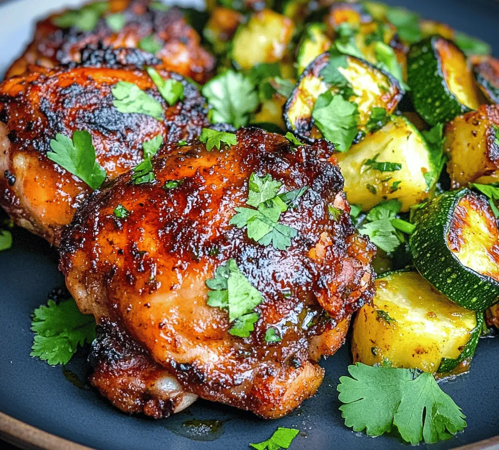 Welcome to the world of vibrant flavors and healthy ingredients with our Flame-Kissed Asado Chicken with Zesty Zucchini. This dish not only tantalizes the taste buds but also promotes a balanced diet, making it a perfect choice for health-conscious food lovers. Asado chicken, known for its marinated, grilled perfection, brings a burst of flavor and a delightful smoky aroma that transforms any meal into a festive occasion.