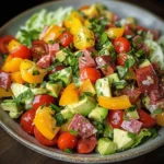 The La Scala Chopped Salad has earned its place as a beloved staple in the culinary landscape, celebrated for its vibrant flavors and fresh ingredients. Originating from the iconic La Scala restaurant in Beverly Hills, this salad has captured the hearts and palates of food enthusiasts across the globe. What makes this salad particularly appealing is its unique combination of textures and flavors, which seamlessly blend to create a refreshing dish that is perfect for a variety of occasions. Whether you’re enjoying a casual lunch or hosting a festive gathering, the La Scala Chopped Salad stands out as a versatile option that is sure to impress.