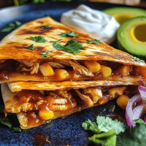 The heart of any BBQ Chicken Quesadilla is, of course, the chicken. This ingredient serves as both the foundation of flavor and a source of protein, making the dish hearty and satisfying. You have several cooking options to choose from when preparing your chicken. Grilling is a popular method that imparts a delightful smoky flavor, while rotisserie chicken is a convenient choice, providing tender meat that is already seasoned and ready to use. For those who prefer a more hands-on approach, poaching or baking the chicken can also yield delicious results. No matter how you choose to prepare it, ensure that the chicken is well-cooked and shredded or diced into bite-sized pieces for easy incorporation into the quesadilla.