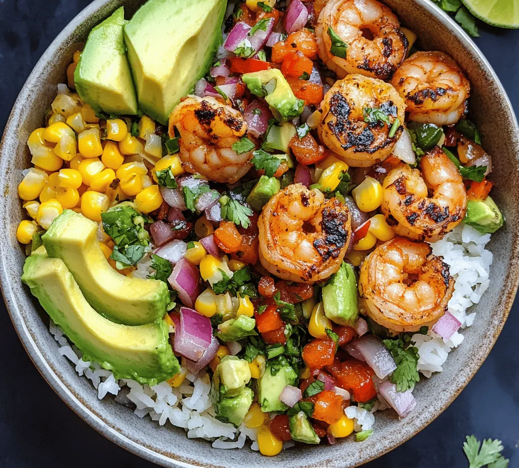 Dive into the vibrant and satisfying world of seafood with our Grilled Shrimp Bowl featuring Avocado, Corn Salsa, and a luscious Creamy Garlic Sauce. This dish harmoniously combines fresh ingredients and bold flavors, making it perfect for a summer meal, weeknight dinner, or even a festive gathering. The succulent shrimp, paired with the creamy richness of avocado, the sweetness of corn, and the zesty punch of garlic sauce, creates a delightful experience for the palate.