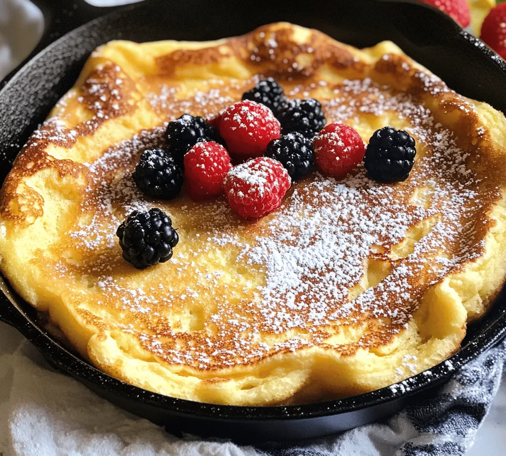 Exploring the delightful world of breakfast foods often leads to discovering hidden gems that can elevate your morning routine. One such gem is the Fluffy Baked German Pancake, a dish that beautifully combines simplicity with elegance, making it a favorite for both casual breakfasts and special occasions. Unlike traditional flat pancakes that require flipping and constant attention, the baked version offers a hassle-free alternative that delivers a stunning puffy presentation, delighting both the eyes and the palate. This article will delve into the history, preparation, and serving suggestions for this delectable dish, ensuring you are well-equipped to impress your family and friends with your culinary skills.