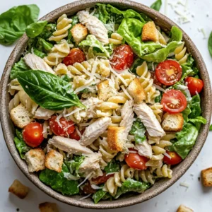 Are you looking for a delicious and satisfying meal that you can whip up in no time? Look no further than this Quick & Zesty Chicken Caesar Pasta Salad! This recipe combines the classic flavors of a Caesar salad with the heartiness of pasta, creating a dish that's not only appetizing but also incredibly versatile. Perfect as a quick lunch, a side for dinner, or a potluck favorite, this pasta salad is a delightful way to enjoy a meal that pleases both the palate and the eye.