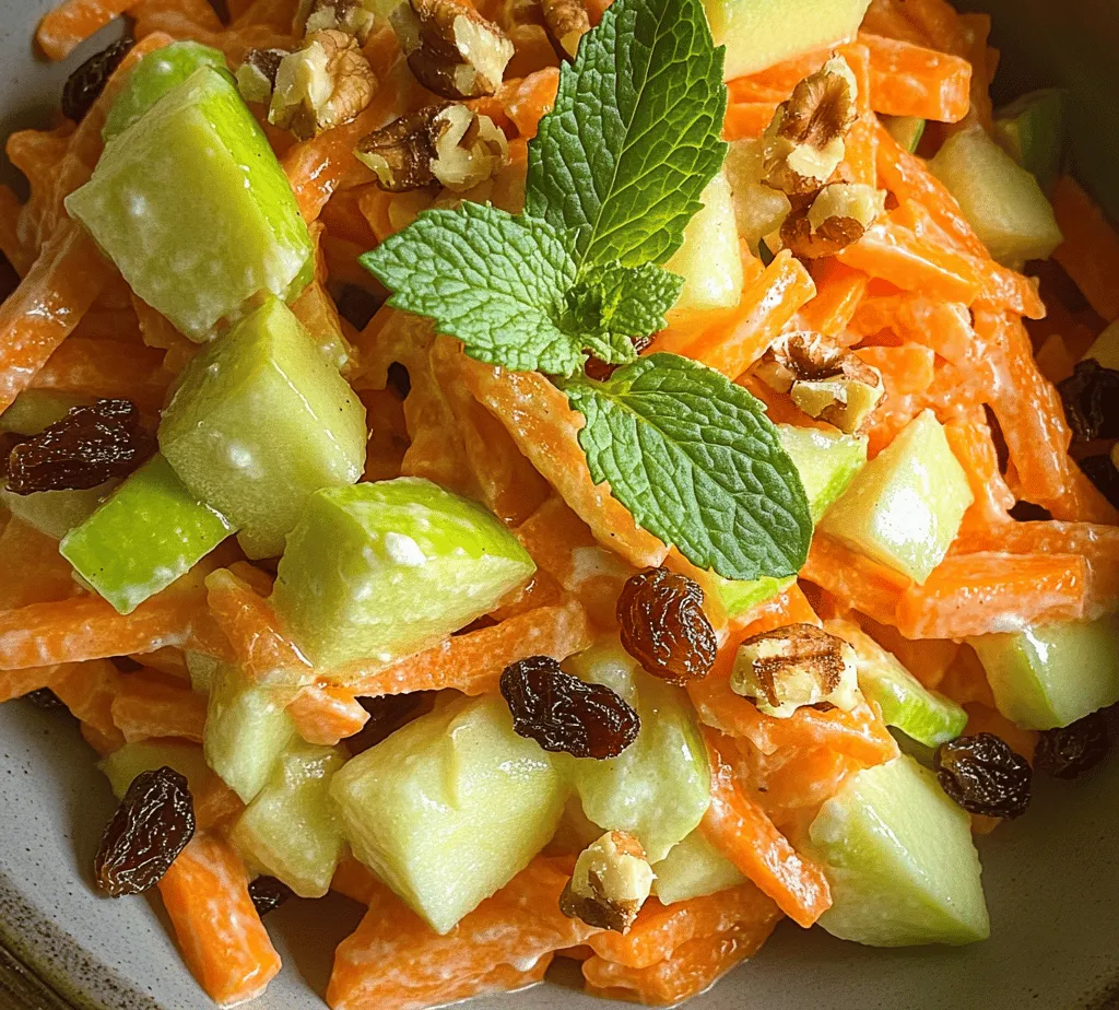 The foundation of any great salad lies in its ingredients. In the case of the Crunchy Carrot Apple Delight Salad, each component contributes not only to the overall flavor but also to the nutritional profile. Let's take a closer look at the core ingredients that make this salad both delicious and healthy.