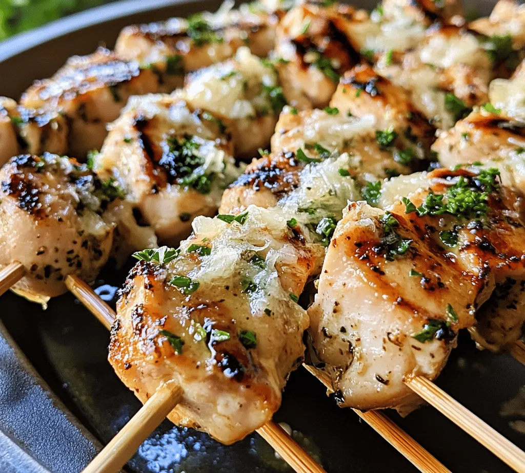 Skewers have long been a beloved staple in cuisines worldwide, offering a versatile and fun way to prepare and enjoy a variety of ingredients. From the aromatic satays of Southeast Asia to the vibrant kebabs of the Middle East, skewers bring together flavors, textures, and colors that tantalize the taste buds. Among the myriad of options, Garlic Parmesan Chicken Skewers stand out as a delightful choice that combines the savory richness of garlic and cheese with the juicy tenderness of chicken. This dish is not only easy to prepare, making it ideal for both novice cooks and experienced chefs, but it also serves as a fantastic option for various occasions, be it a casual family dinner, a summer barbecue, or a festive gathering with friends.
