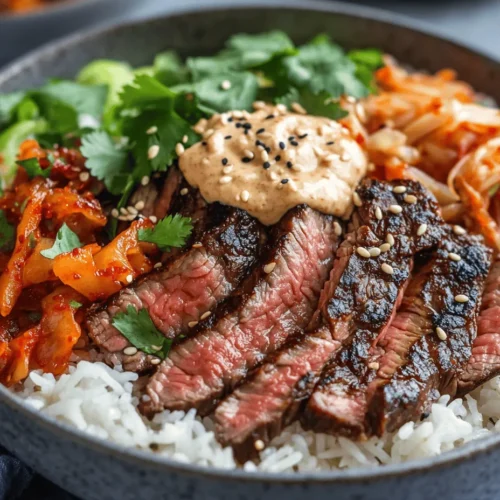 In recent years, Korean BBQ has become a culinary phenomenon, captivating food lovers around the globe with its unique flavors, vibrant presentations, and communal dining experience. This cuisine, rich in tradition and taste, showcases a delightful array of dishes that celebrate the harmony of flavors—sweet, savory, spicy, and tangy. Among these, Korean BBQ Steak Rice Bowls with Spicy Cream Sauce stand out as a perfect fusion of classic Korean grilling techniques and modern flavors, making them a must-try for both seasoned chefs and novice cooks alike.