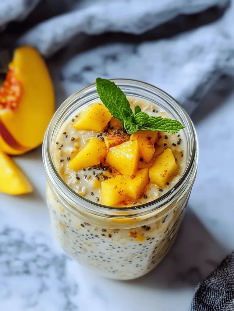 In today's fast-paced world, breakfast often takes a backseat. However, with the rise of healthy food trends, overnight oats have emerged as a simple yet nutritious option for busy mornings. This no-cook method allows you to prepare a wholesome meal the night before, so you can grab it and go as you rush out the door. Among the myriad of flavor combinations, one that stands out is the delightful pairing of oats and peaches.