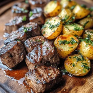 Are you ready to elevate your dinner game with a dish that boasts bold flavors and irresistible aromas? Look no further than Sizzling Butter Steak Bites with Garlic Herb Potatoes. This dish is not only visually appealing but also incredibly satisfying, combining tender steak bites, rich butter, and perfectly seasoned potatoes into a single mouthwatering meal that will leave everyone craving more.