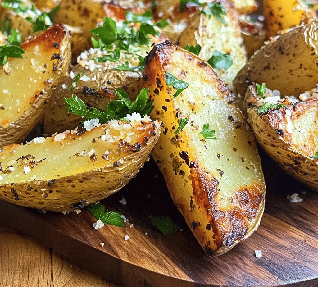 To create the perfect baked garlic Parmesan potato wedges, understanding the role of each ingredient is crucial. Let’s break down the essential components that contribute to this delightful dish: