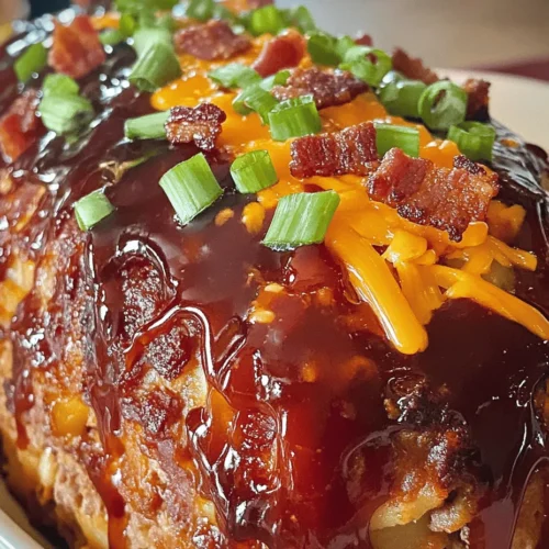 Meatloaf is a classic comfort food that has graced dinner tables across America for generations. Its hearty combination of ground meat, seasonings, and binding agents creates a dish that is not only filling but also a canvas for culinary creativity. Traditionally, meatloaf is a straightforward dish, but the Ultimate Loaded Potato Meatloaf takes this beloved recipe to a whole new level. Infused with the flavors of loaded baked potatoes, this version incorporates creamy mashed potatoes, rich cheese, and savory toppings, transforming a simple meatloaf into a sumptuous meal that is sure to impress.
