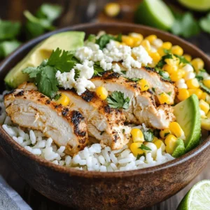 The Street Corn Chicken Rice Bowl is an exciting culinary creation that encapsulates the vibrant flavors of street food in a convenient, wholesome dish. Drawing inspiration from the beloved Mexican street corn, also known as elote, this recipe combines juicy, seasoned chicken with perfectly cooked jasmine rice and sweet, charred corn. Each bite of this bowl is a delightful explosion of flavor and texture, making it a favorite for food lovers everywhere.