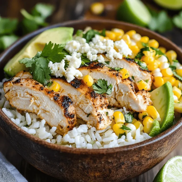 The Street Corn Chicken Rice Bowl is an exciting culinary creation that encapsulates the vibrant flavors of street food in a convenient, wholesome dish. Drawing inspiration from the beloved Mexican street corn, also known as elote, this recipe combines juicy, seasoned chicken with perfectly cooked jasmine rice and sweet, charred corn. Each bite of this bowl is a delightful explosion of flavor and texture, making it a favorite for food lovers everywhere.