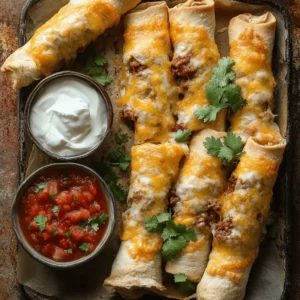 Cheesy Taco Sticks have quickly become a beloved party snack, appealing to both kids and adults alike. Imagine crispy, golden-brown tortillas filled with a savory blend of seasoned meat, gooey cheese, and bold taco flavors all rolled up into a convenient finger food. This delightful dish perfectly marries the classic taste of tacos with the fun, easy-to-eat format of a stick, making it an ideal choice for gatherings, movie nights, or an after-school treat.