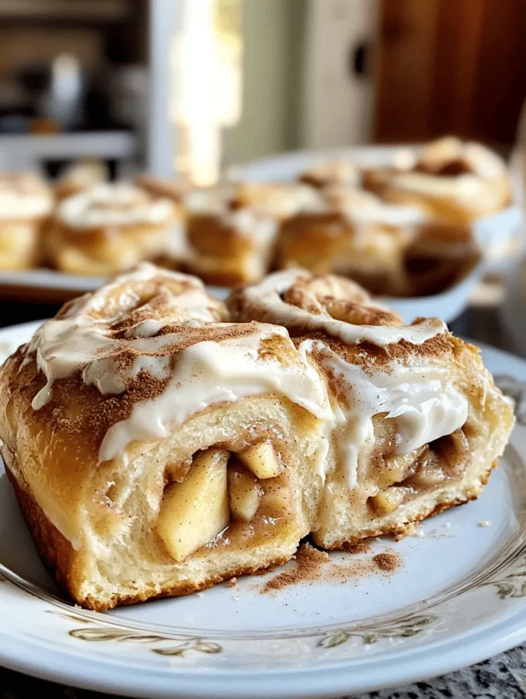 Imagine waking up to the tantalizing aroma of freshly baked cinnamon rolls wafting through your kitchen, the warmth of the oven embracing you like a favorite blanket on a chilly morning. This is not just a dream; it can be your reality with our Irresistible Apple Cinnamon Rolls with Cream Cheese Frosting. This recipe elevates the classic cinnamon roll, infusing it with the sweet and tart flavors of fresh apples and the creamy richness of a luscious cream cheese frosting.