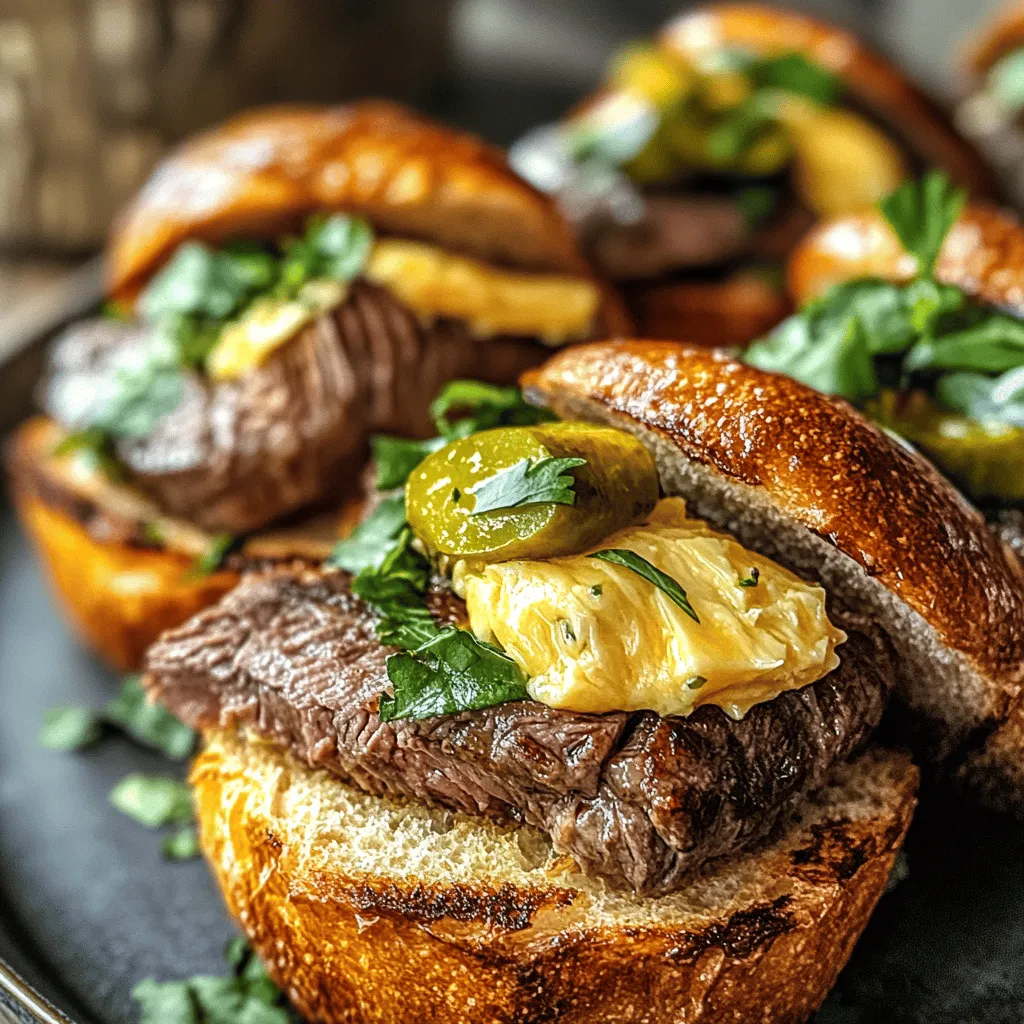 If you're looking to elevate your next gathering with a dish that is not only mouthwatering but also incredibly easy to prepare, then Cowboy Butter Steak Sliders might just be the perfect choice. These sliders combine the rich, robust flavors of steak with a unique spread known as Cowboy Butter, creating an unforgettable experience for your taste buds. The appeal of this recipe lies in its simplicity and versatility—the sliders are perfect for a casual get-together or an impressive addition to a barbecue feast.