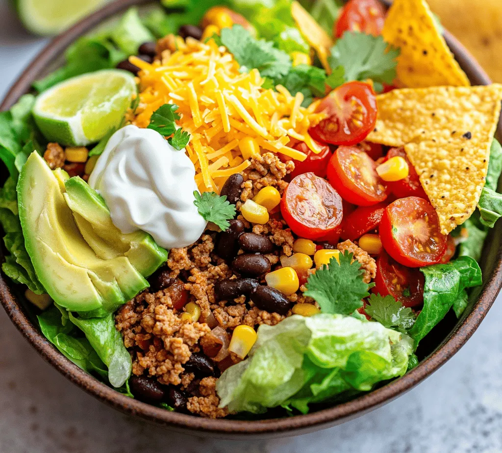 In the world of quick and healthy meals, Turkey Taco Salad Bowls shine as a vibrant and satisfying option. Whether you're looking for a hearty lunch or a light dinner, this recipe combines the rich flavors of taco seasoning with fresh vegetables and creamy avocado, all while being easy to prepare. As more people seek nutritious alternatives to classic comfort foods, this dish not only hits the spot but also aligns with a balanced diet. Imagine a bowl filled with perfectly seasoned ground turkey, crisp lettuce, ripe tomatoes, and the delightful creaminess of avocado. This article will delve into the details of creating these delicious bowls, highlighting the benefits of each ingredient, and offering tips for customization to suit various dietary preferences.