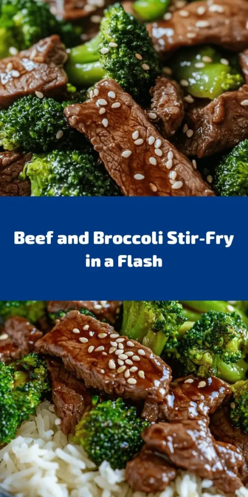 Enjoy a delicious homemade meal with this Wok-Tossed Beef and Broccoli Delight! This quick and easy recipe features tender flank steak marinated in savory sauces, perfectly stir-fried with fresh broccoli, garlic, and ginger. Served over fluffy jasmine rice or noodles, it's a satisfying dish that's perfect for busy weeknights. With just 40 minutes from prep to plate, your family will love this flavorful dinner. Don't forget to sprinkle on sesame seeds for a tasty finish!