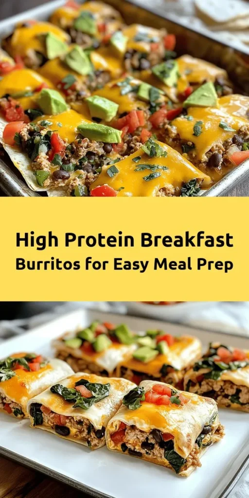 Start your day right with these Macro-Friendly, High Protein Sheet Pan Breakfast Burritos! Packed with lean ground turkey or chicken, eggs, cottage cheese, veggies, and black beans, these burritos are not only delicious but also nutritious. Perfect for meal prep, you can make a batch in just 50 minutes and enjoy them throughout the week. Serve them with salsa and avocado for added flavor. Quick, easy, and satisfying—breakfast has never been better!